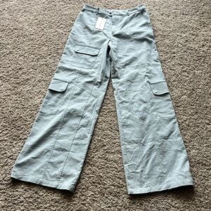 Revolve Lovers + Friends Light Blue Cargo Pants